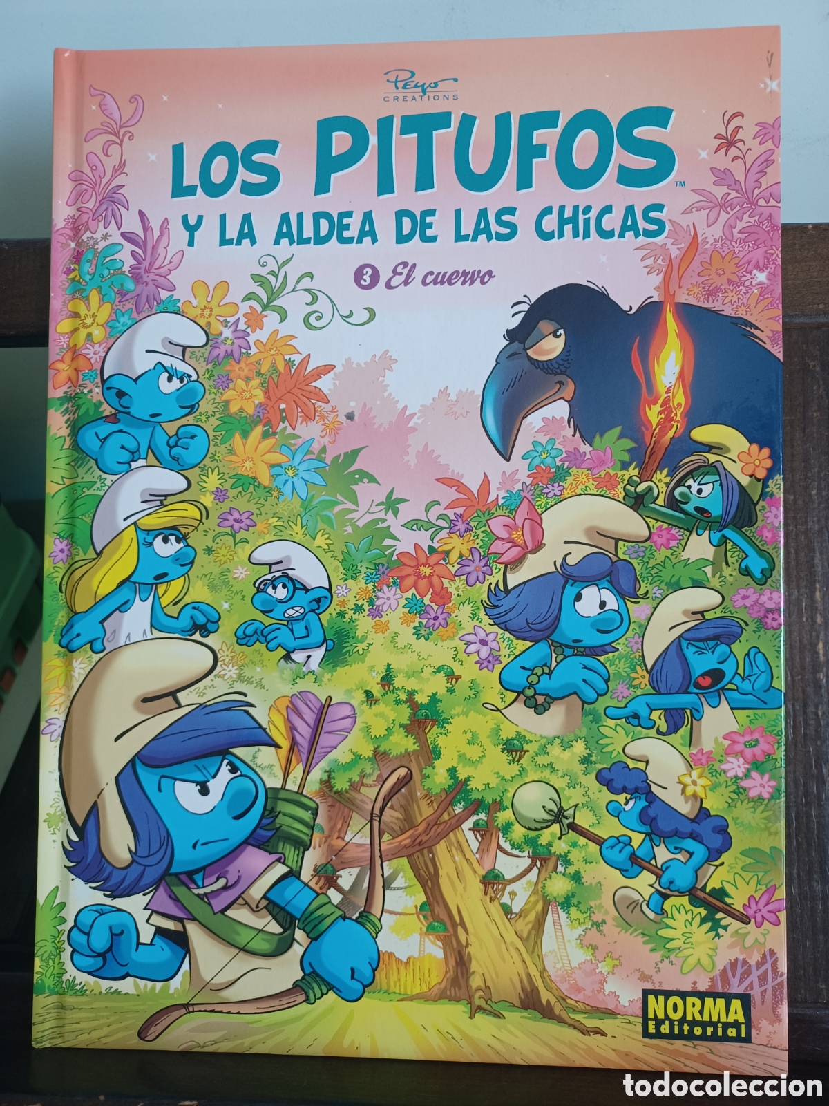 C&oacute;mics: Los pitufos y la aldea de las chicas 3 El cuervo/ Norma/ NUEVO A ESTRENAR