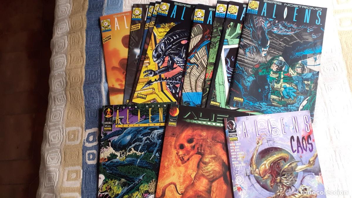C&oacute;mics: ALIENS/ Serie Nostromo + 3 extras