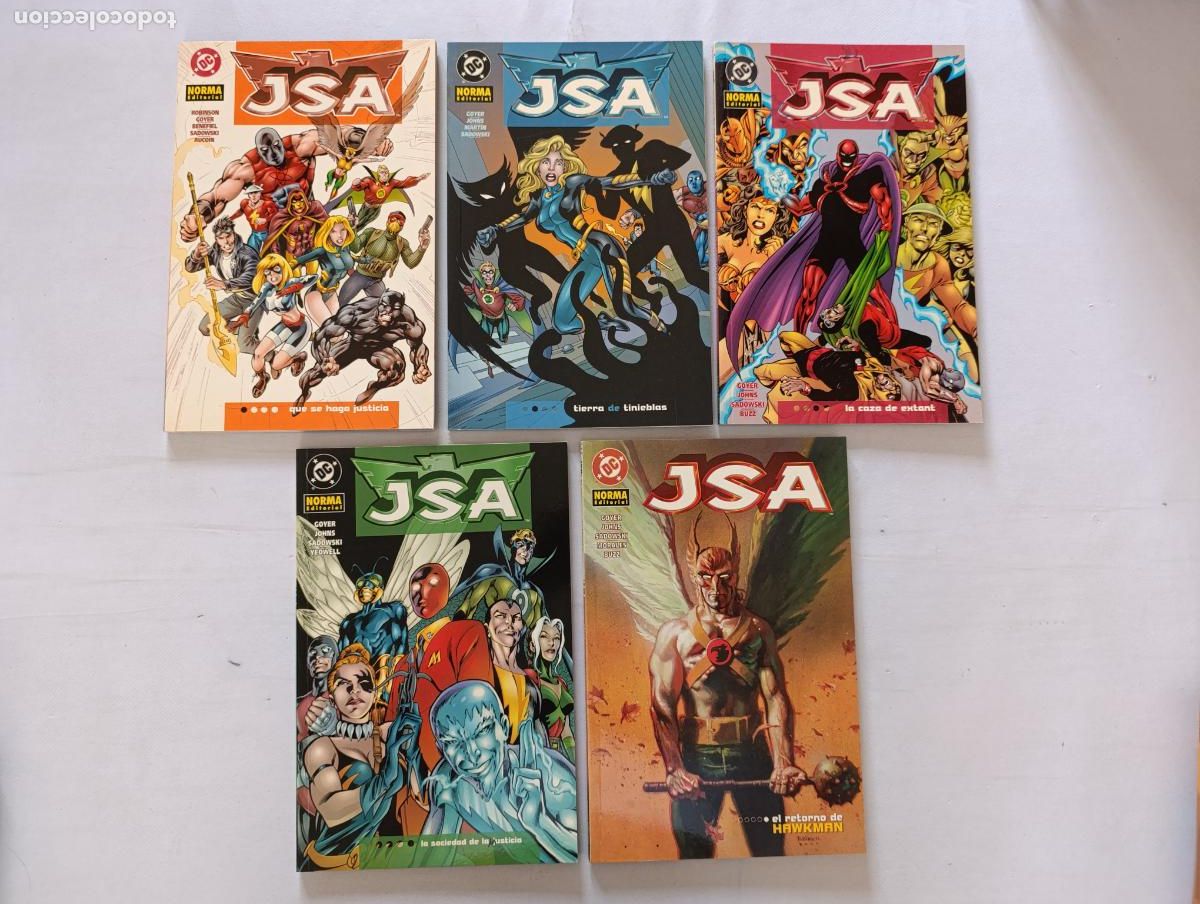 C&oacute;mics: JSA COMPLETA - N&ordm; 1, 2, 3, 4 Y 5 - 5 TOMOS - DC - NORMA EDITORIAL (IHw)