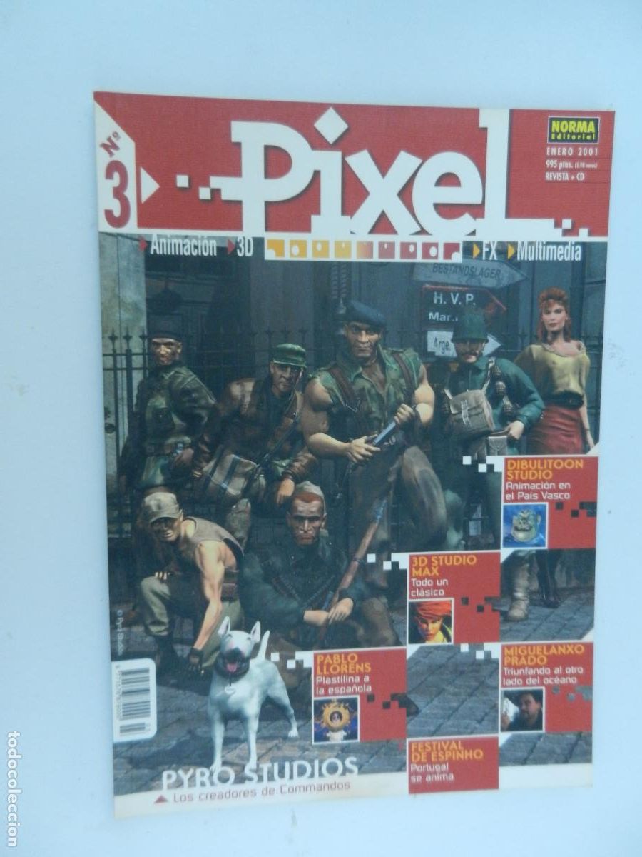 C&oacute;mics: PIXEL N&ordm; 3 - NORMA EDITORIAL ENERO 2001 - ANIMACION - 3D - FX - MULTIMEDIA VER INDICE
