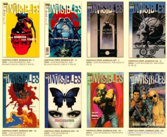 C&oacute;mics: LOS INVISIBLES (8TOMOS) n&ordm;s 1 al 25 de la serie regular americana.