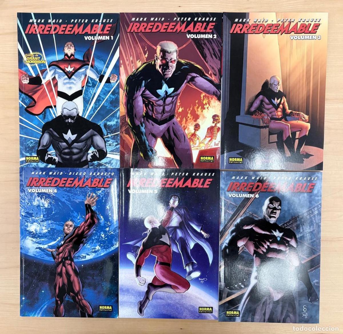 C&oacute;mics: LOTE DE 6 C&Oacute;MICS IRREDEEMABLE N&ordm; 1-6 (INCOMPLETA). MARK WAID & PETER KRAUSE, NORMA, 2010