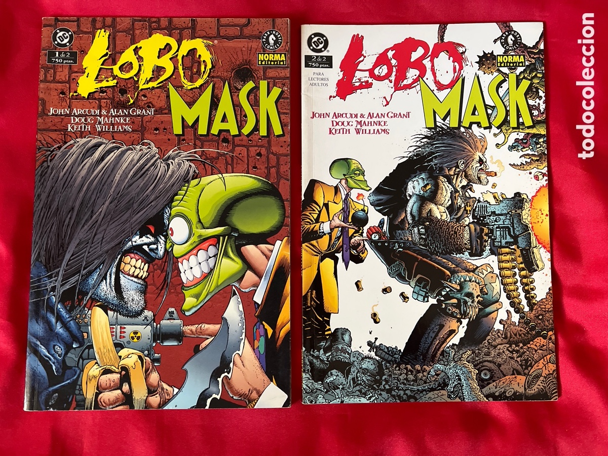 C&oacute;mics: LOBO Y MASK COMPLETA 2 NUMEROS - NORMA - ESTADO EXCELENTE