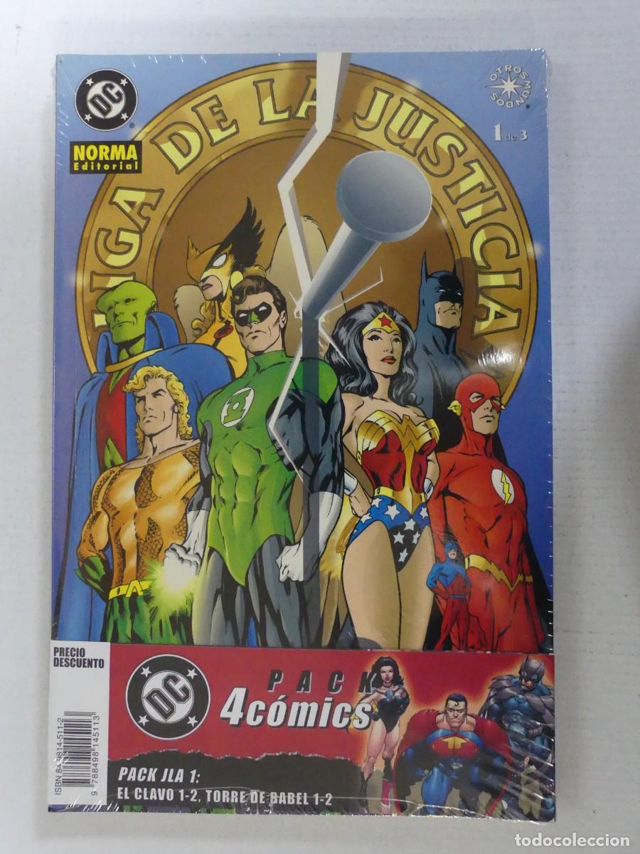 Comics: PACK DE 4 COMICS &ndash; LIGA DE LA JUSTICIA &ndash; EDITORIAL NORMA
