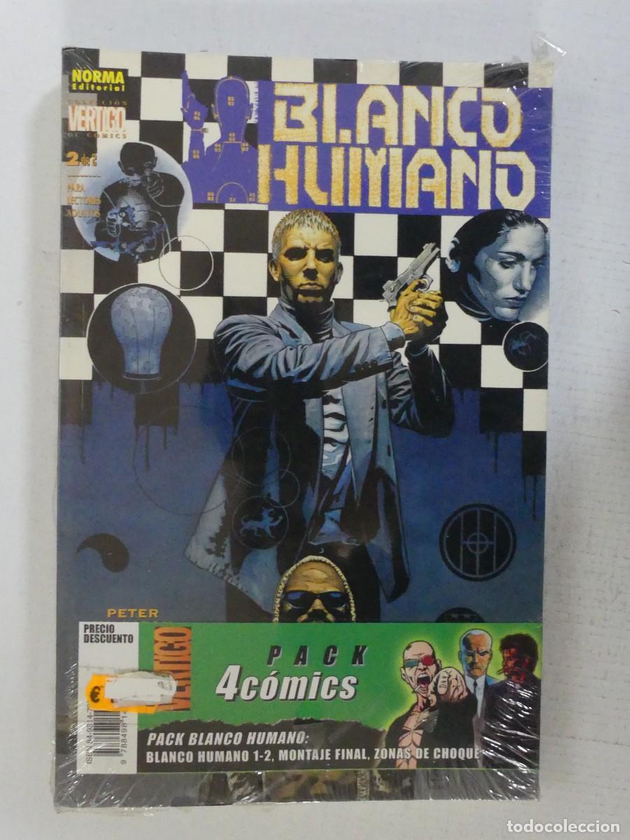 Comics : PACK DE 4 COMICS &ndash; BLANCO HUMANO &ndash; EDITORIAL NORMA