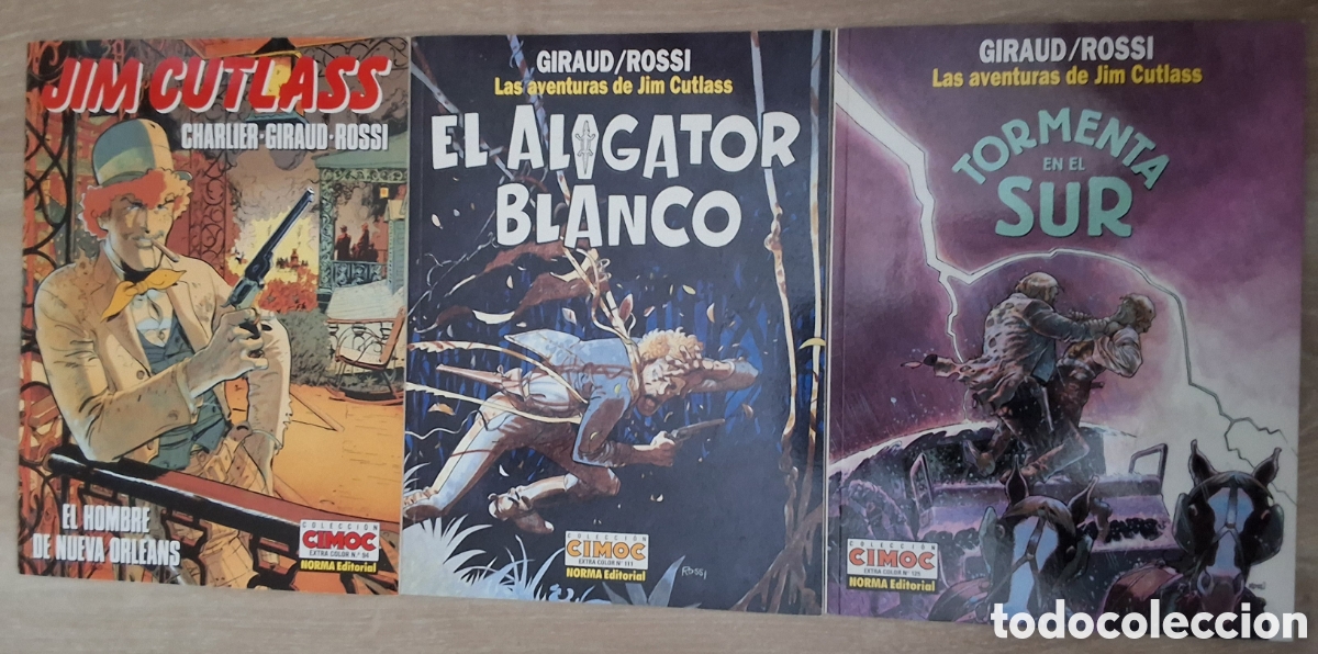 C&oacute;mics: Las aventuras de Jim Cutlass cimoc comic tres volumenes (94 111 125) edita norma