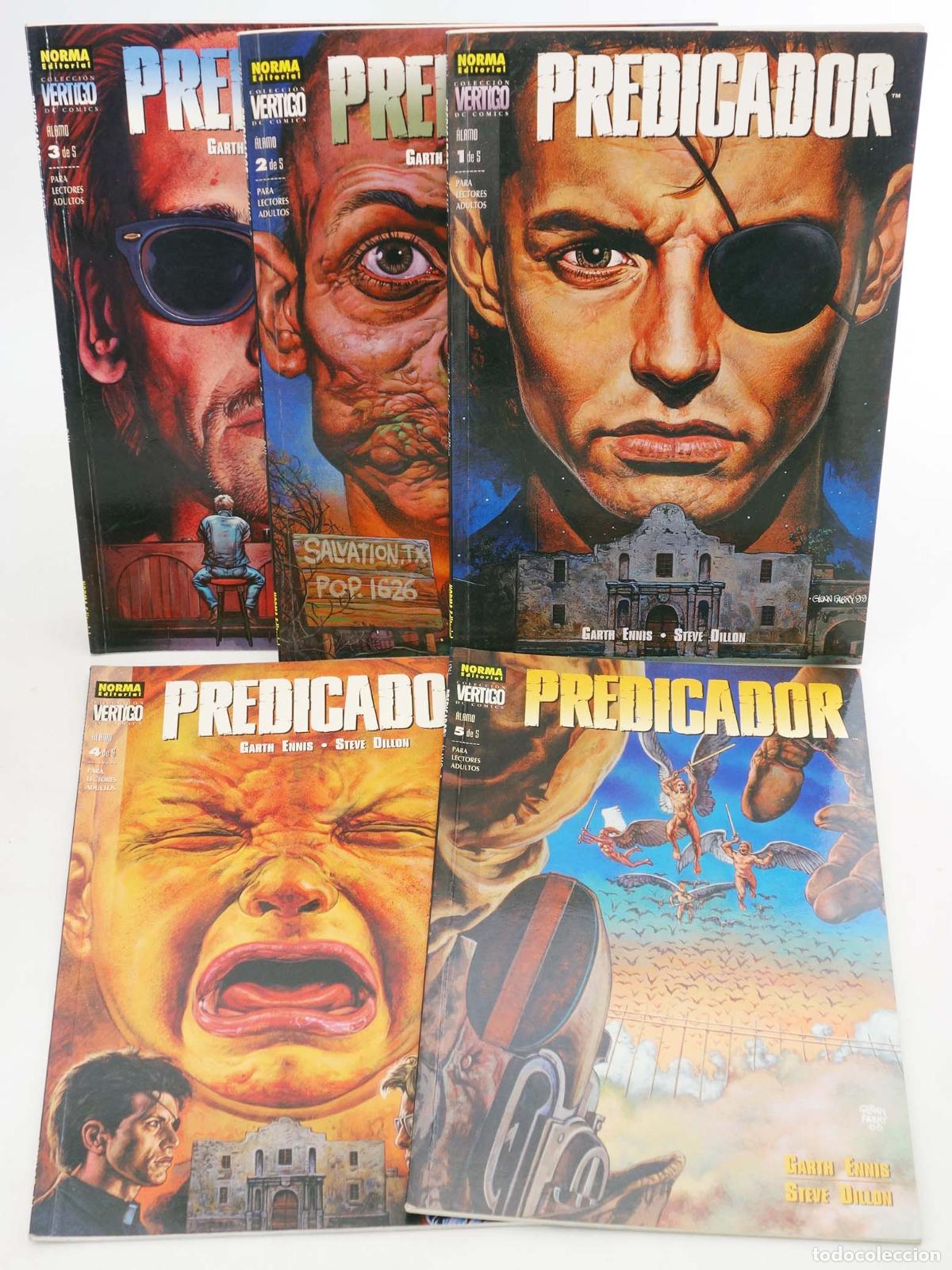C&oacute;mics: VERTIGO PREDICADOR ALAMO 1 A 5. COMPLETA. Norma, 2001