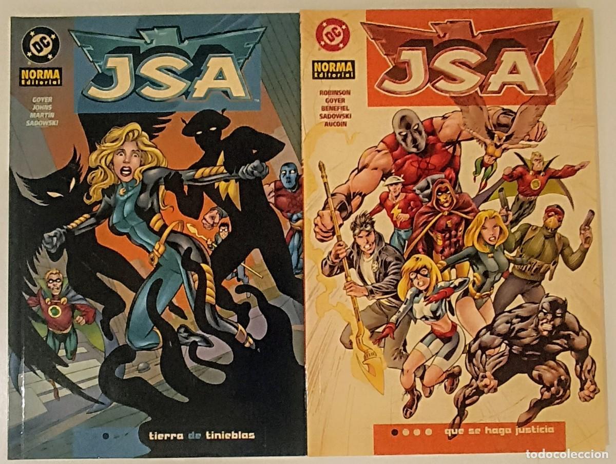 C&oacute;mics: JSA (Sociedad de la Justicia) Tomos 1 y 2 - Norma Editorial - Geoff Johns - MINT