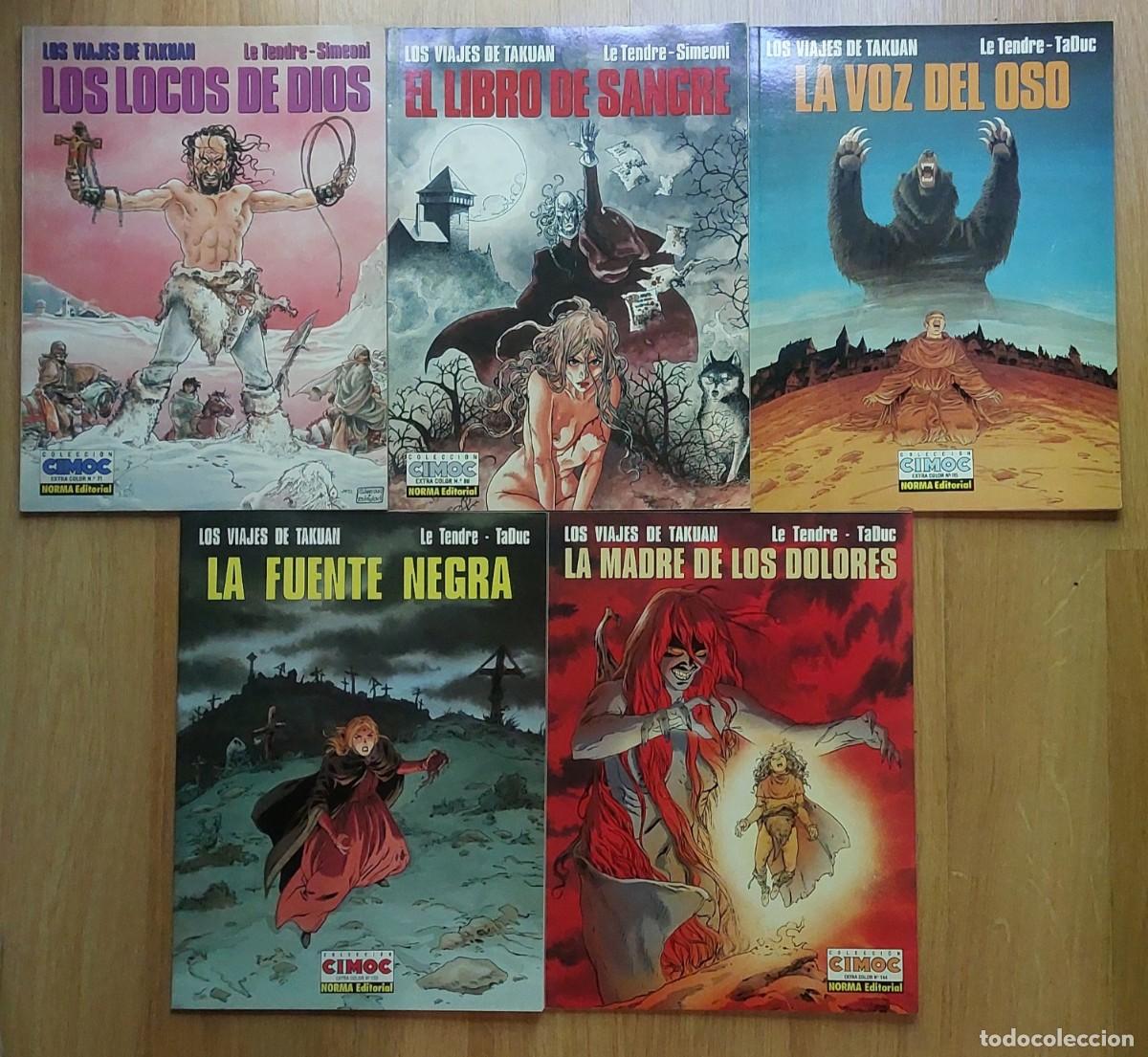 C&oacute;mics: LOS VIAJES DE TAKUAN : COLECCI&Oacute;N COMPLETA 5 EJEMPLARES- LE TENDRE / TADUC - NORMA 1990 A 1997