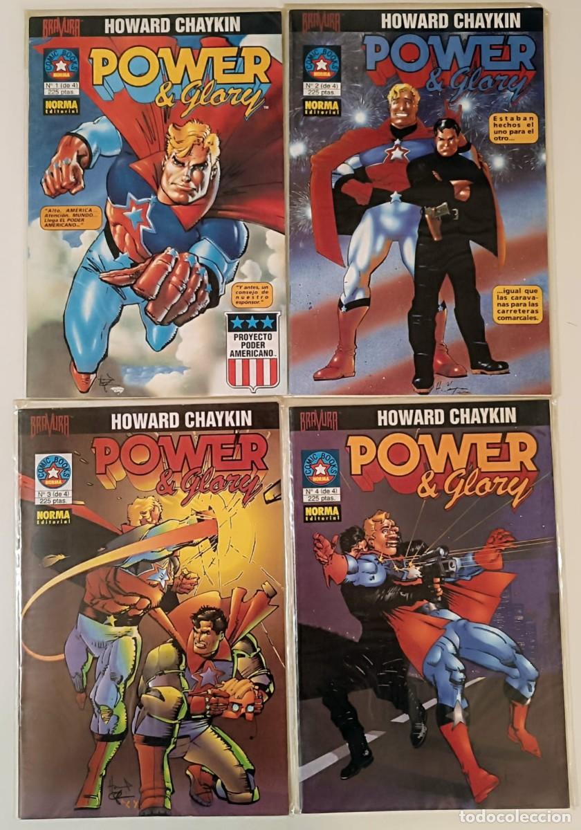 C&oacute;mics: Power & Glory: Miniserie Completa (1-4) - Howard Chaykin - Norma/Bravura - MINT