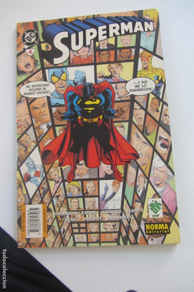 C&oacute;mics: SUPERMAN 4 COLECCION REGULAR 2001 NORMA-VID ARX73