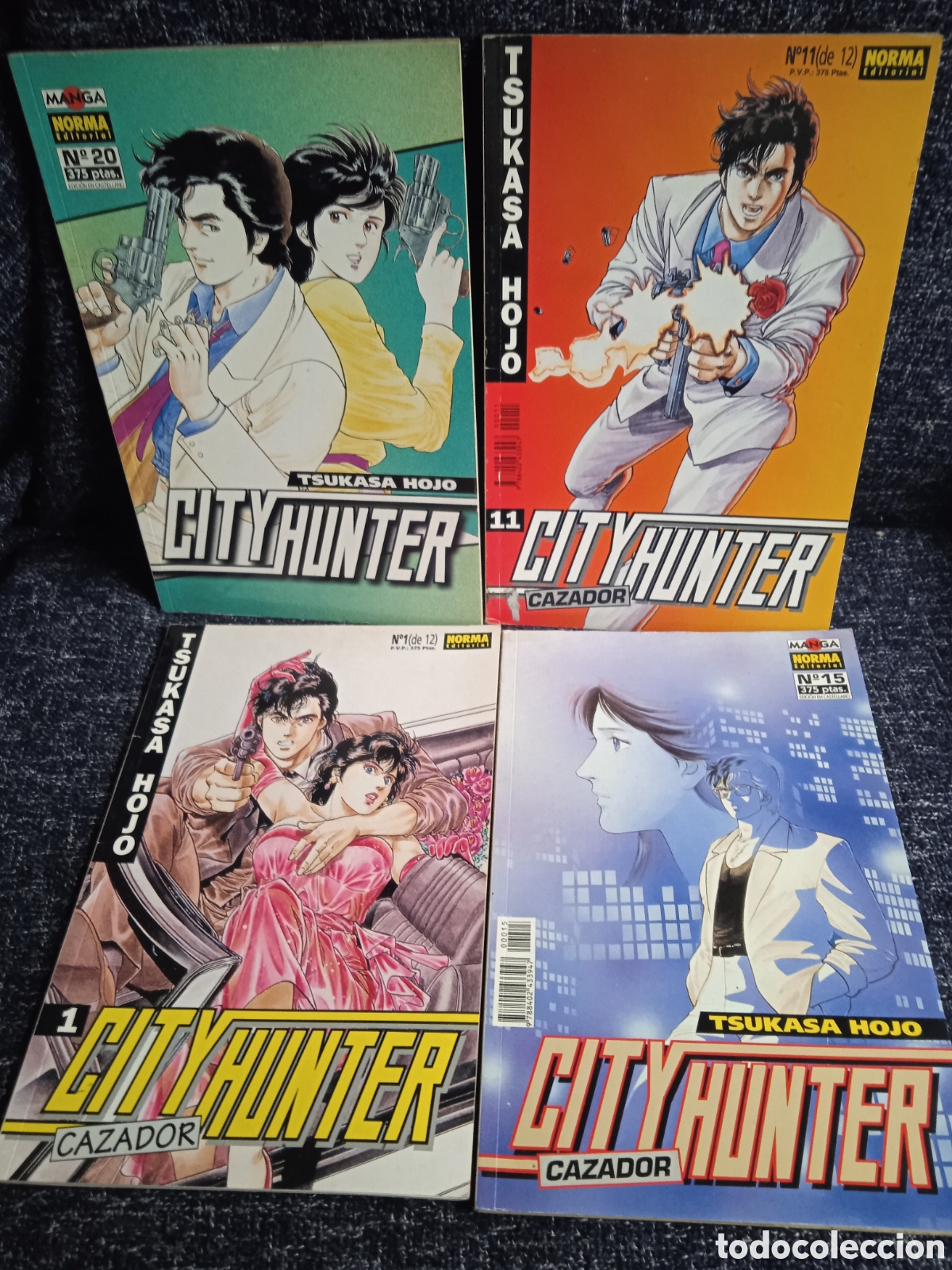 C&oacute;mics: CITY HUNTER CAZADOR - LOTE 4 EJEMPLARES / TSUKASA HOJO - NORMA - MANGA