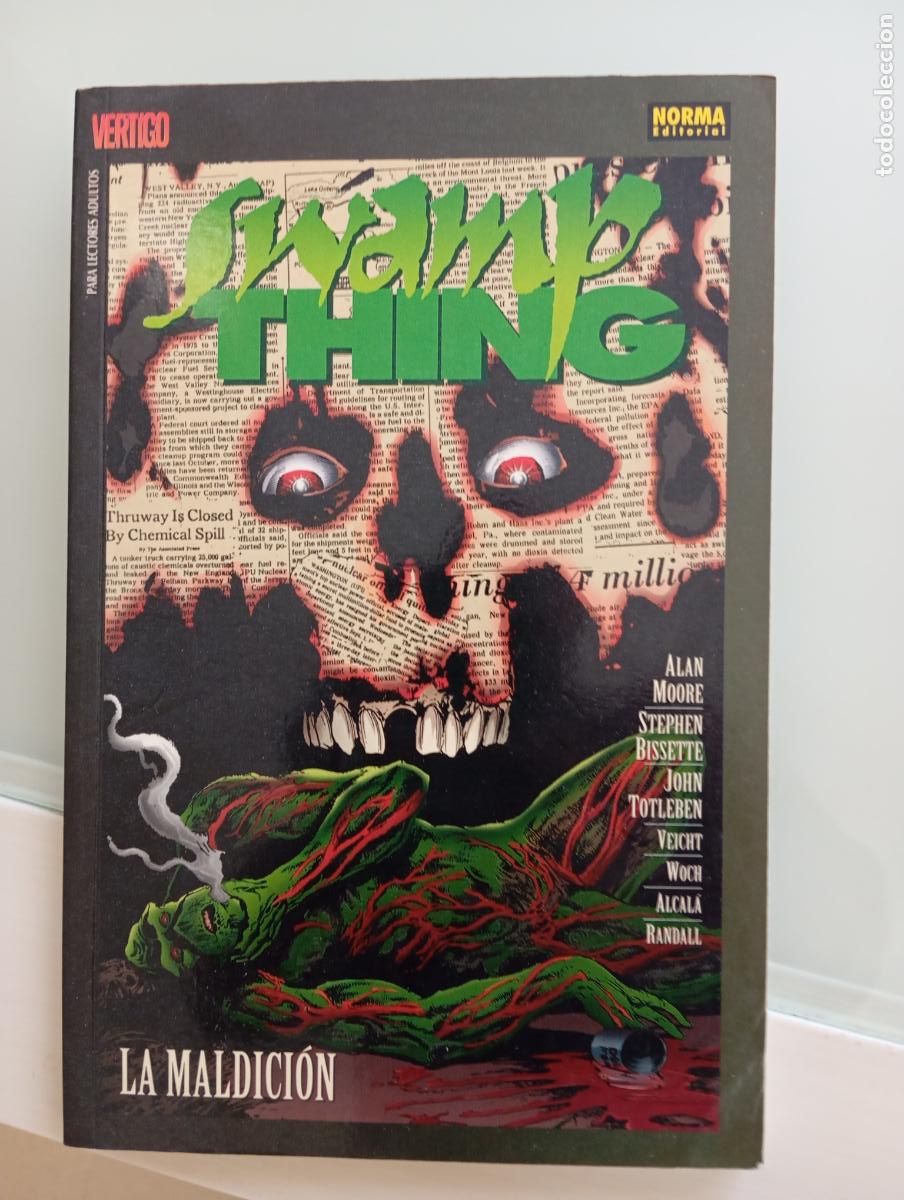 C&oacute;mics: Swamp thing la cosa del pantano La maldici&oacute;n Alan Moore Vertigo Norma Editorial perfecto estado