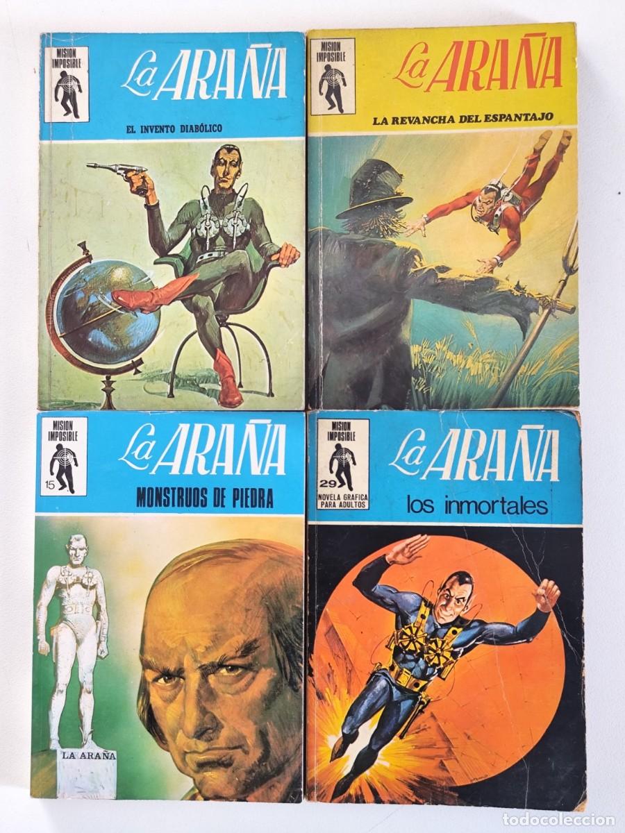 C&oacute;mics: LA ARA&Ntilde;A (MISI&Oacute;N IMPOSIBLE # 3, 7, 15, 29) ~ FLEETWAY/EUREDIT (1970)