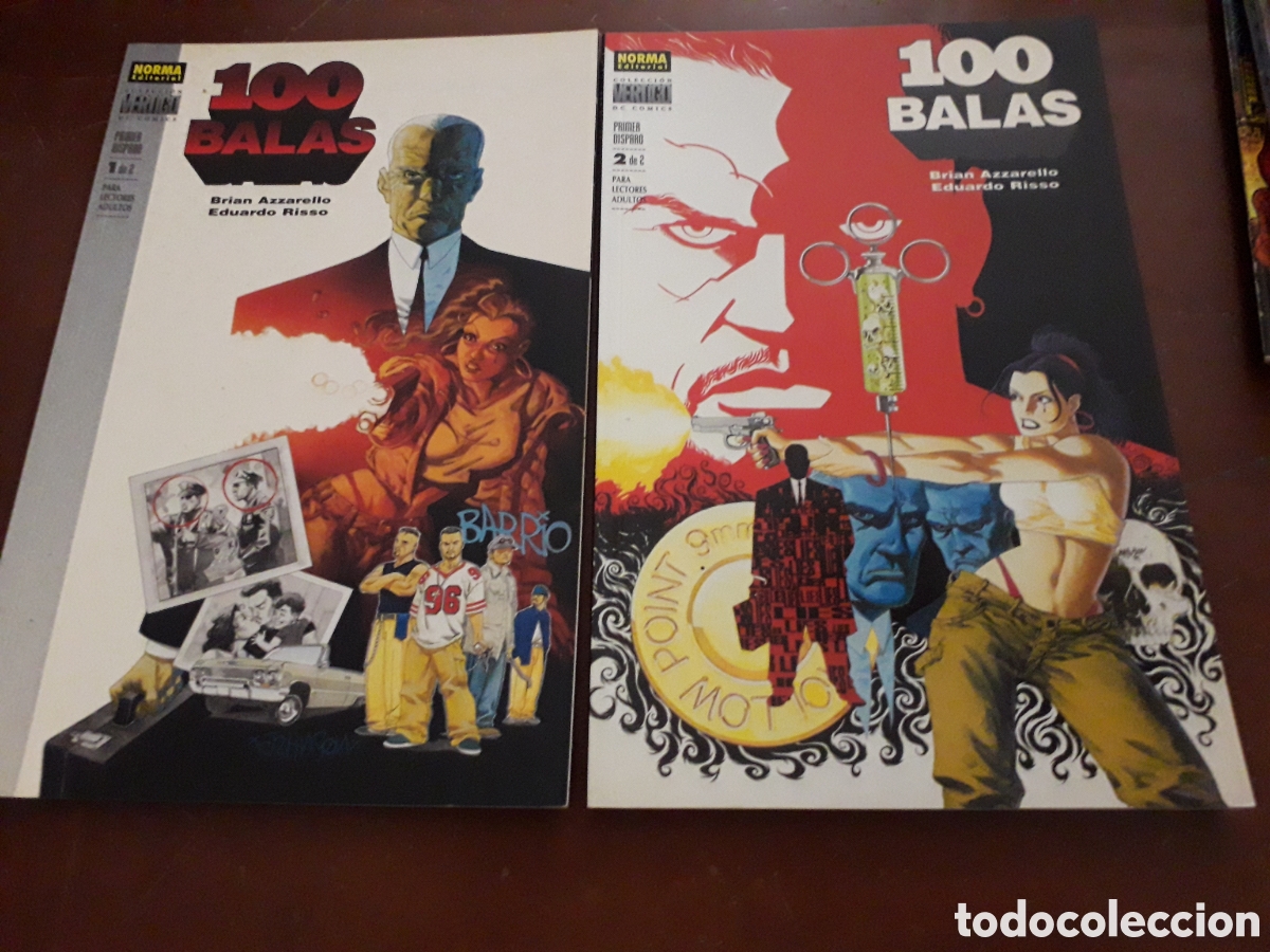 C&oacute;mics: 100 BALAS. PRIMER DISPARO. 2 TOMOS. EXCELENTE ESTADO