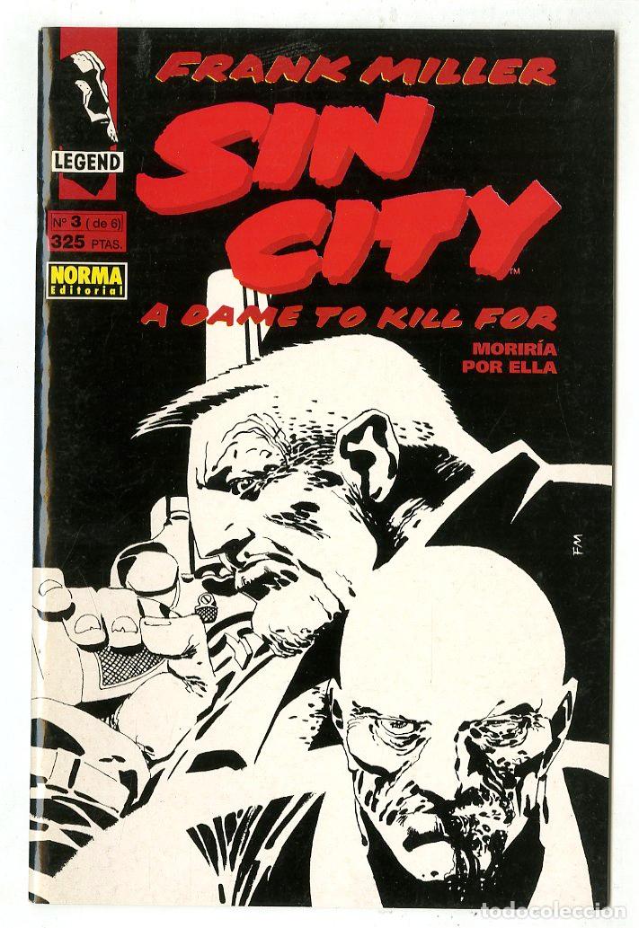 C&oacute;mics: Sin City A Dame To Kill For Morir&iacute;a Por Ella n.3 (Norma, 1994) - Frank Miller