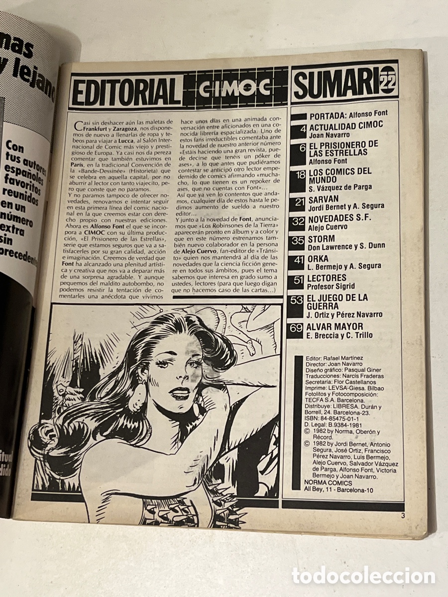C&oacute;mics: Comic Cimoc N&deg;22 Norma Editorial - Foto 2