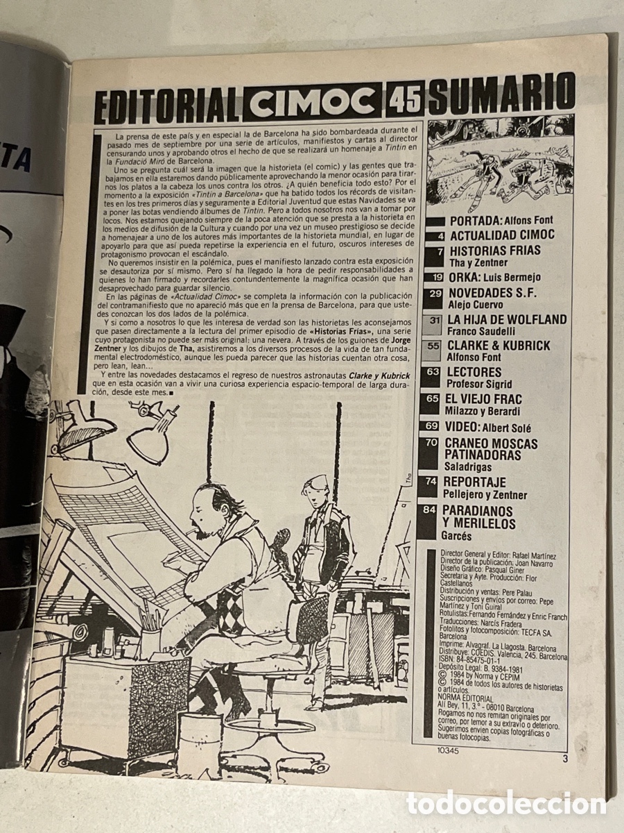 C&oacute;mics: Comic Cimoc N&deg;45 Norma Editorial - Foto 2