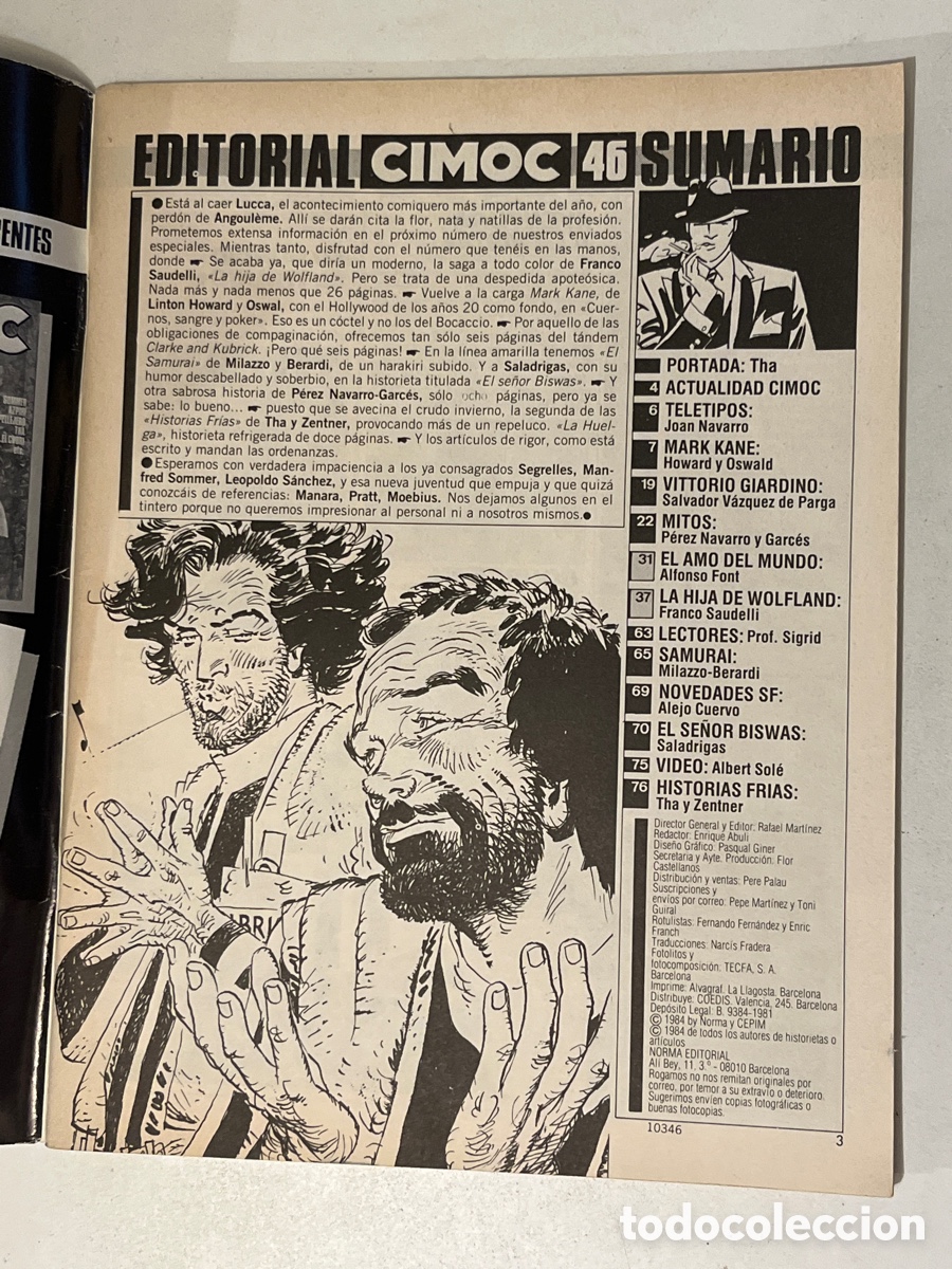 C&oacute;mics: Comic Cimoc N&deg;46 Norma Editorial - Foto 2