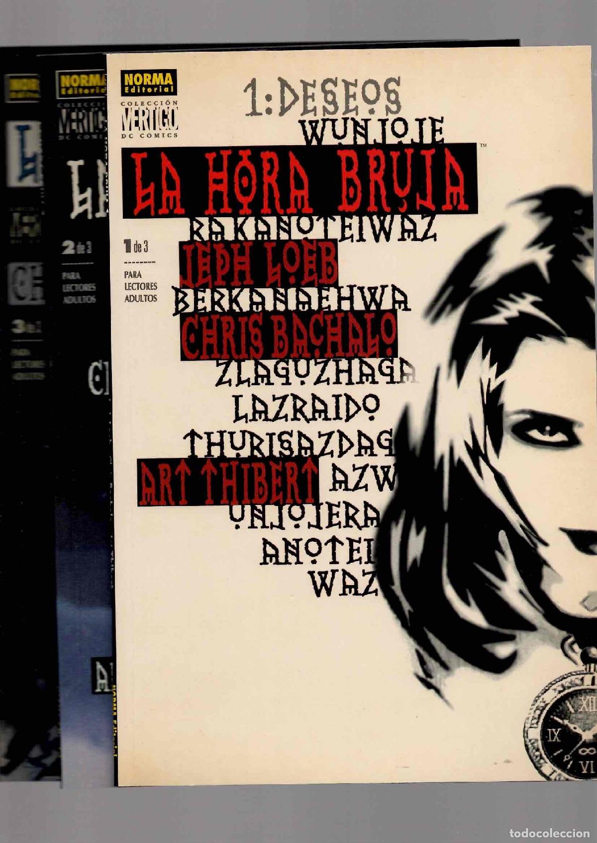 C&oacute;mics: LA HORA BRUJA N&ordm; 1 AL 3, SERIE COMPLETA. JEPH LOEB. NORMA 2001
