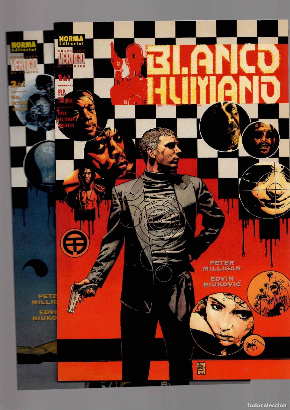 C&oacute;mics: BLANCO HUMANO N&ordm; 1 Y 2, SERIE COMPLETA. PETER MILLIGAN, EDVIN BIUKOVIC. NORMA 2000