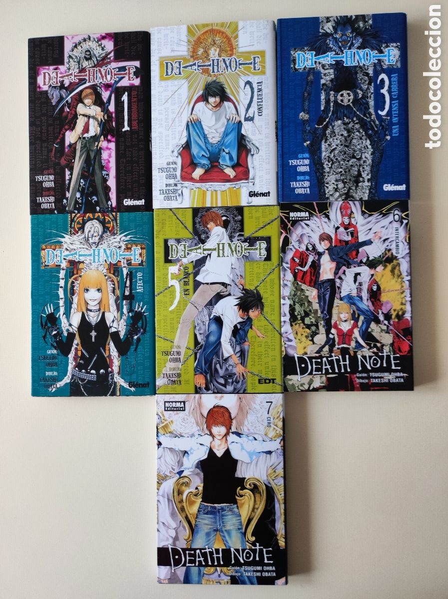 C&oacute;mics: DEATH NOTE - LOTE DE 7 COMICS