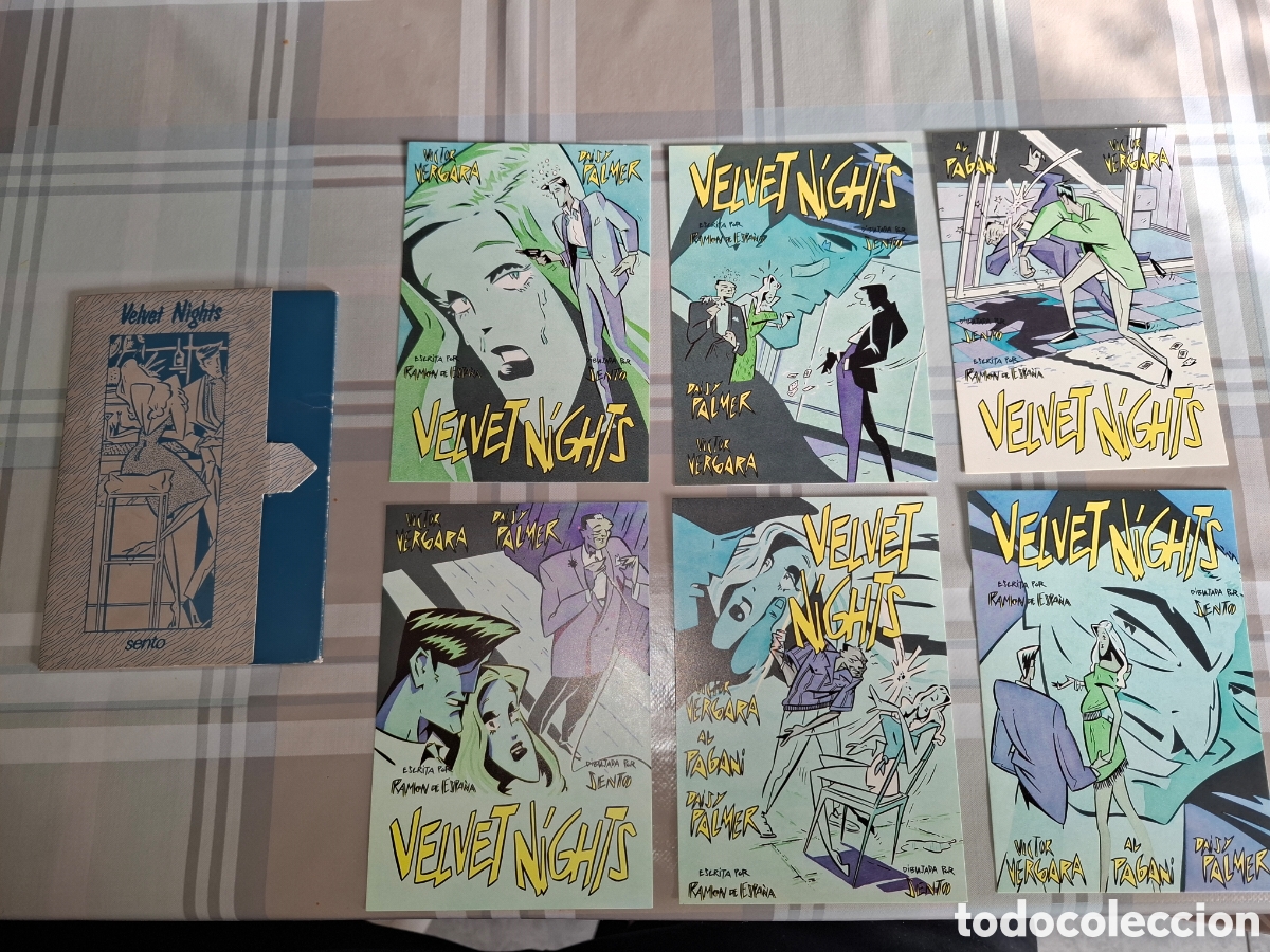 C&oacute;mics: Carpeta de 6 postales Velvet Night, Sento, Norma n&uacute;meros 73 a 78