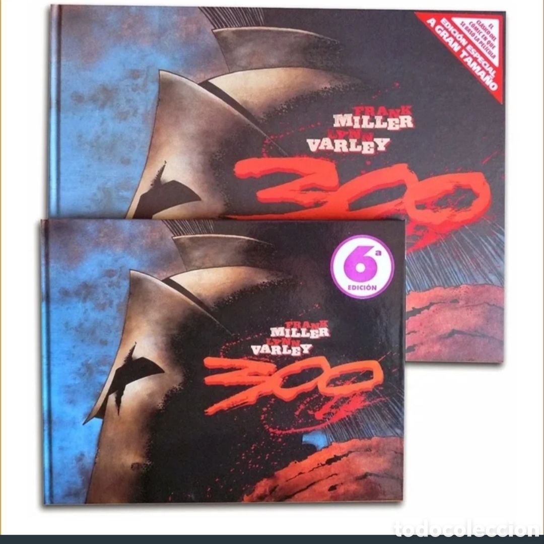 Comics: 300, de Frank Miller y Lynn Varley. EDICI&Oacute;N ESPECIAL DE LUJO A GRAN TAMA&Ntilde;O (41x32cm) Norma Editorial