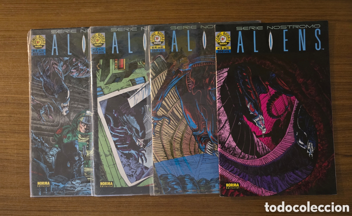 C&oacute;mics: SERIE NOSTROMO,ALIENS,NUMERO 1,2,4 Y 5,(COMIC BOOK-NORMA)