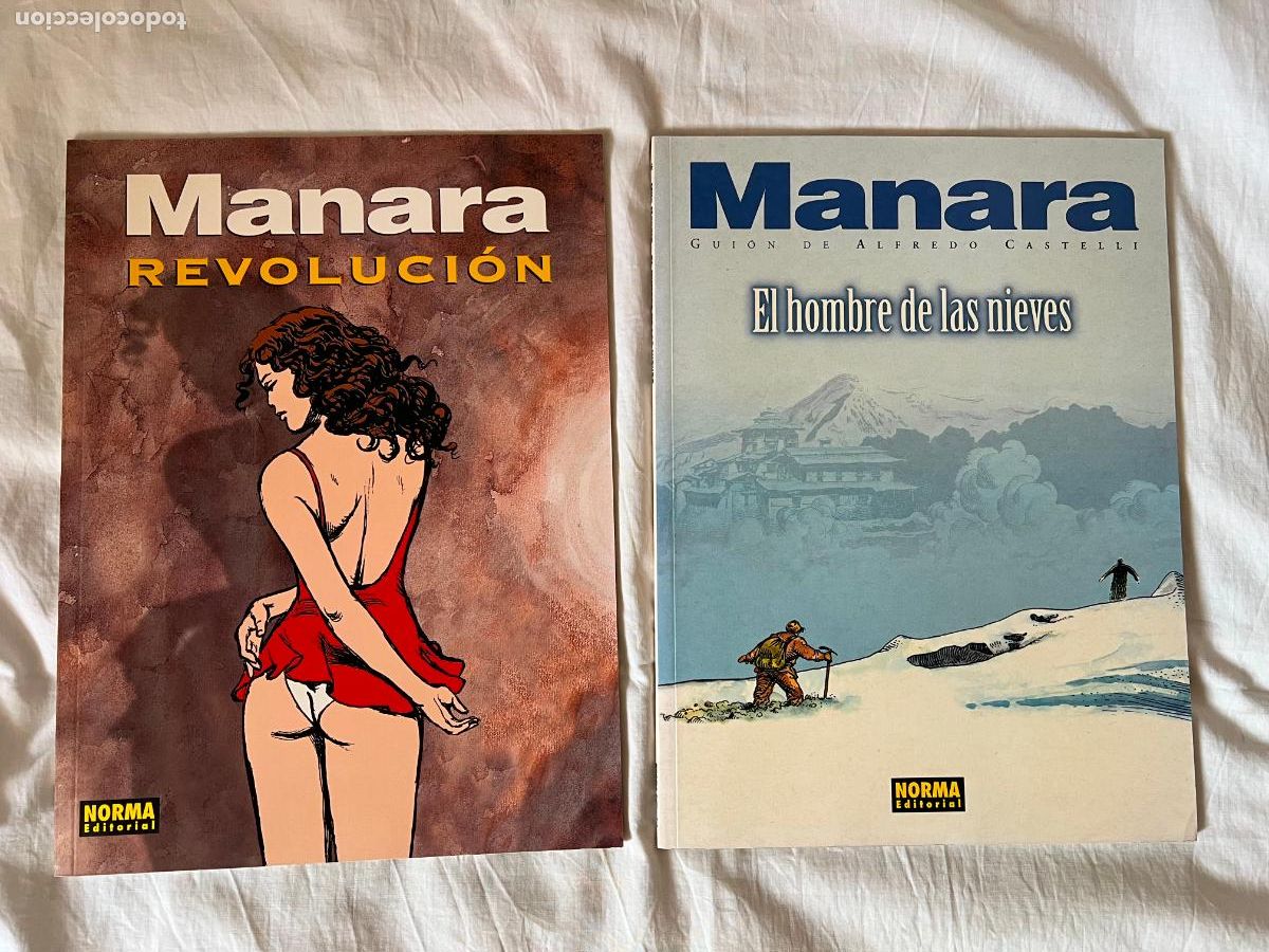 C&oacute;mics: 2 MANARA REVOLUCION Y EL HOMBRE DE LAS NIEVES TOMO 16 Y 17, E. NORMA - PERFECTO ESTADO