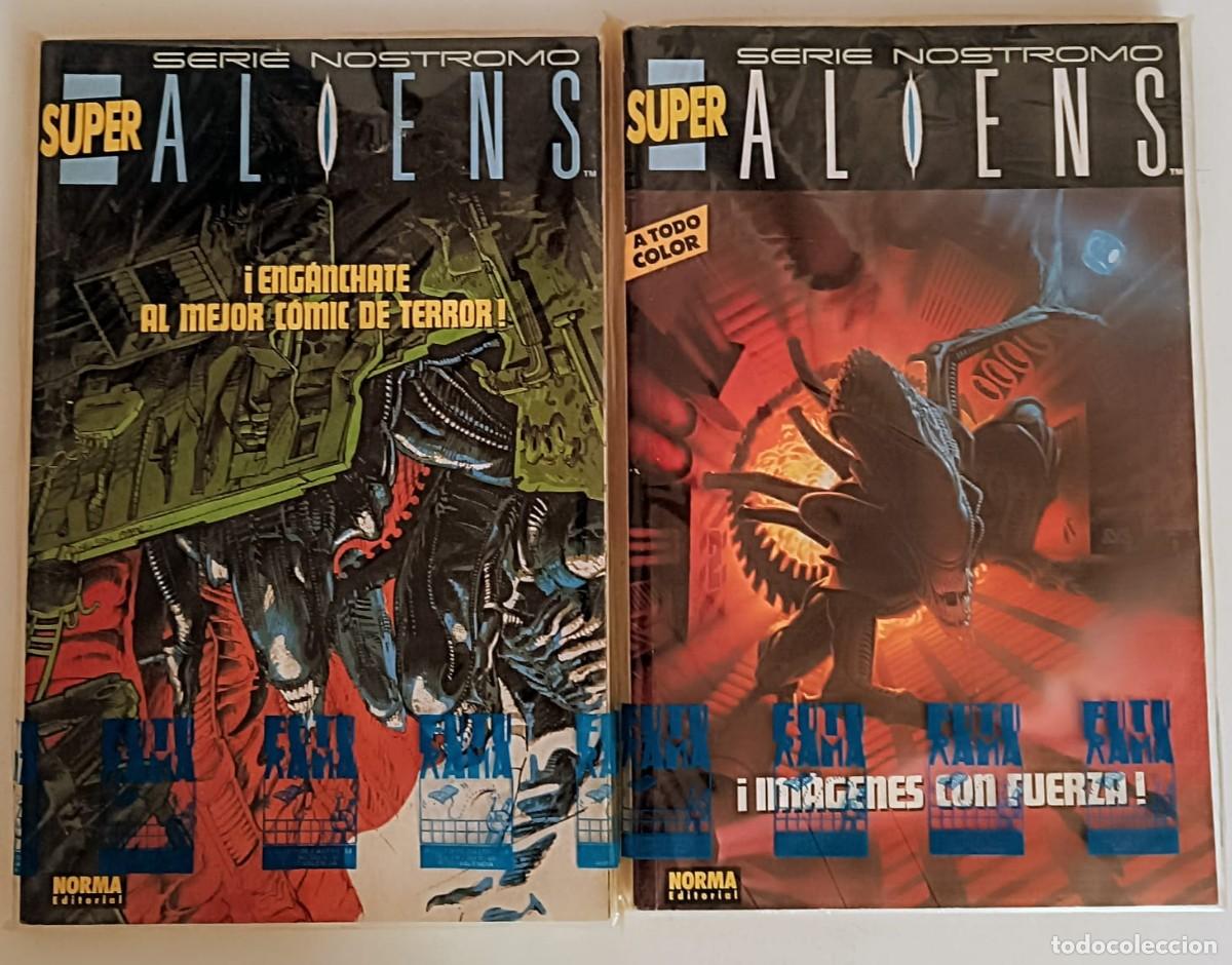 C&oacute;mics: Lote Super Aliens Serie Nostromo #1 y #2 (1992) Norma - MINT