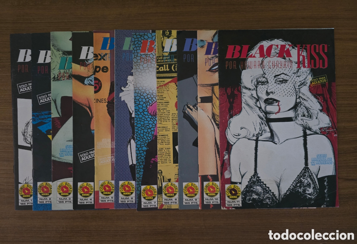 C&oacute;mics: BLACK KISS,11 EJEMPLARES,(COMIC BOOKS-NORMA)