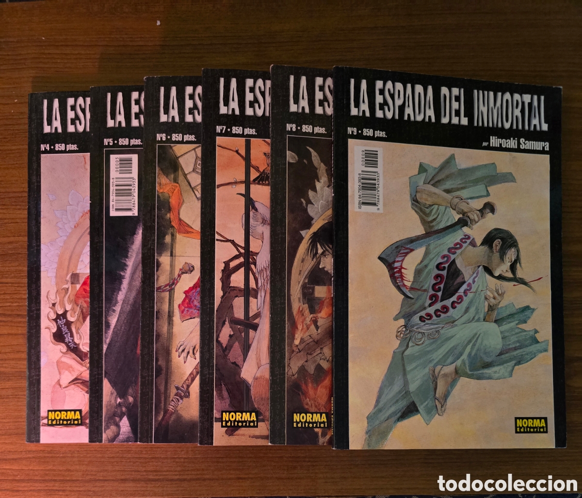 C&oacute;mics: LA ESPADA DEL INMORTAL,NUMEROS 4,5,6,7,8 Y 9,(NORMA EDITORIAL)