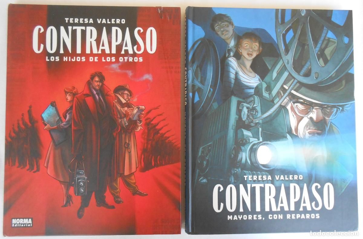 C&oacute;mics: CONTRAPASO (2 VOLUMENES) - TERESA VALERO CON DIBUJO ORIGINAL DE LA AUTORA NORMA EDITORIAL