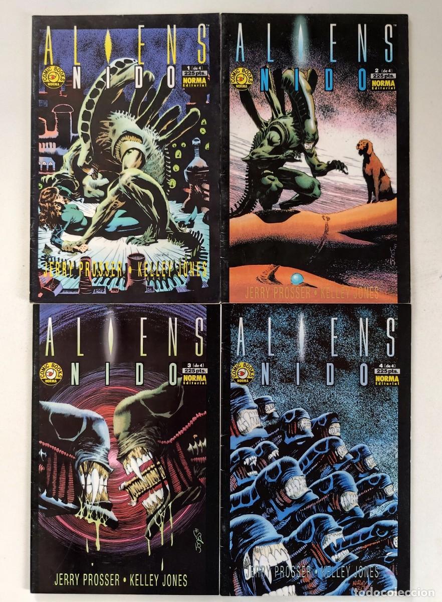 C&oacute;mics: ALIENS: NIDO (Jerry Prosser, Kelley Jones) COMPLETA 4 N&ordm;s ~ DARK HORSE / NORMA (1993)