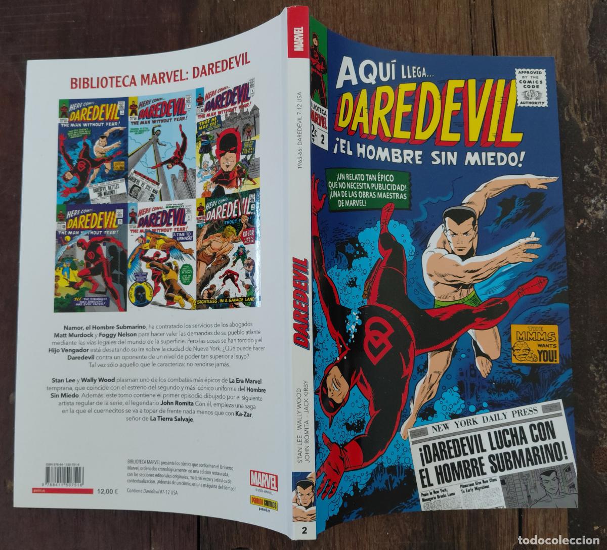 C&oacute;mics: Daredevil Biblioteca Marvel Panini N&ordm; 2