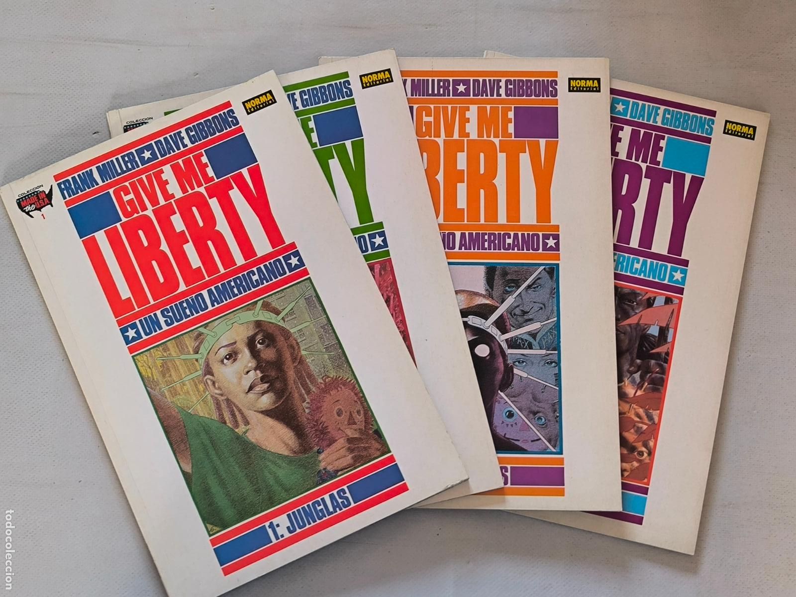 C&oacute;mics: GIVE ME LIBERTY COMPLETA - N&ordm; 1 A 4 - FRANK MILLER, DAVE GIBBONS - MADE IN THE USA - NORMA (9&Ntilde;)