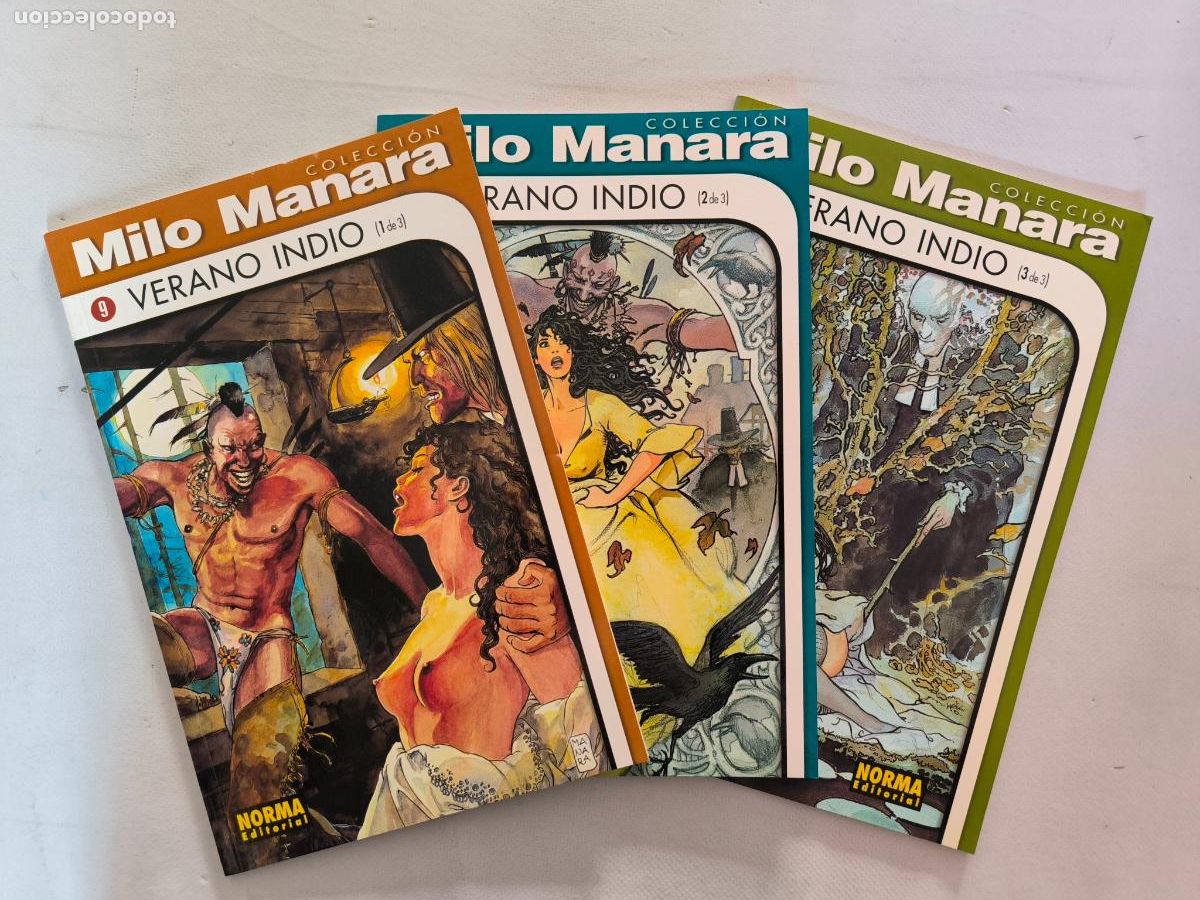 Comics: VERANO INDIO COMPLETA N&ordm; 1, 2 Y 3 - COLECCION MILO MANARA N&ordm; 9, 10 Y 11 - NORMA (7W)