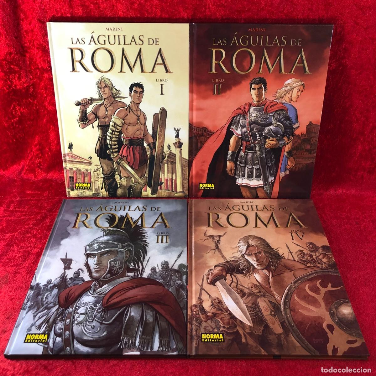 C&oacute;mics: LAS &Aacute;GUILAS DE ROMA - MARINI - LOTE 4 COMICS: LIBROS I AL IV - NORMA EDITORIAL - VER FOTOS / 465