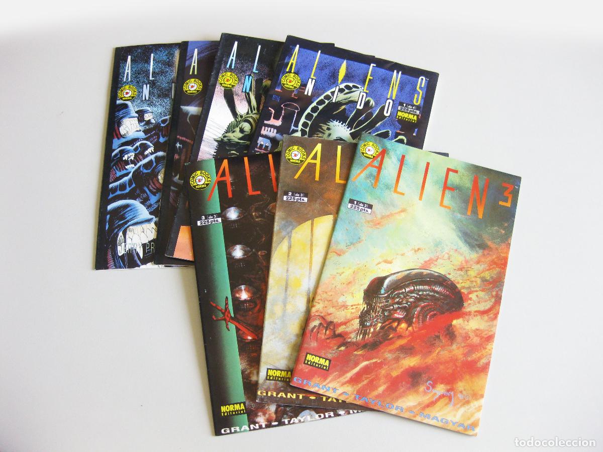C&oacute;mics: LOTE DE 7 COMICS DE ALIEN. 2 COLECCIONES. ALIEN 3 Y ALIENS NIDO. EDITORIAL NORMA