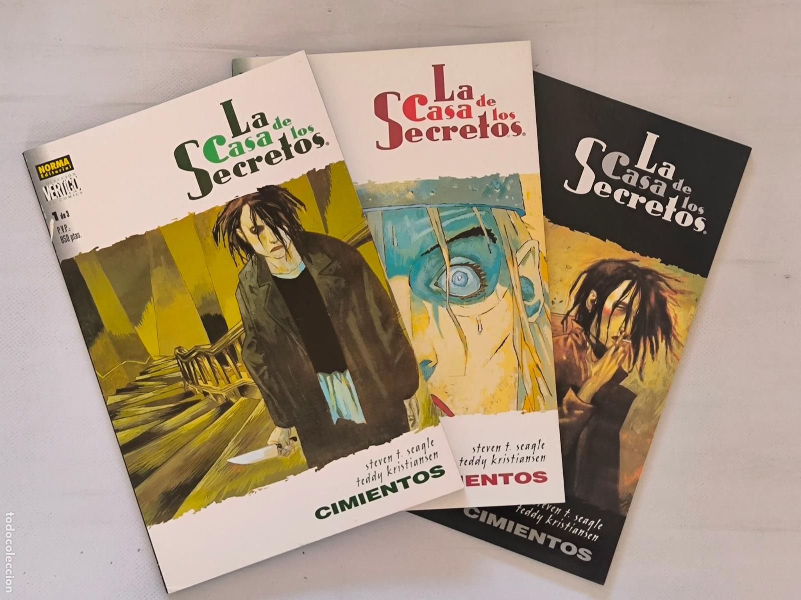 C&oacute;mics: LA CASA DE LOS SECRETOS: CIMIENTOS COMPLETA N&ordm; 1, 2 Y 3 - VERTIGO N&ordm; 26, 30 Y 33 - NORMA (BG)
