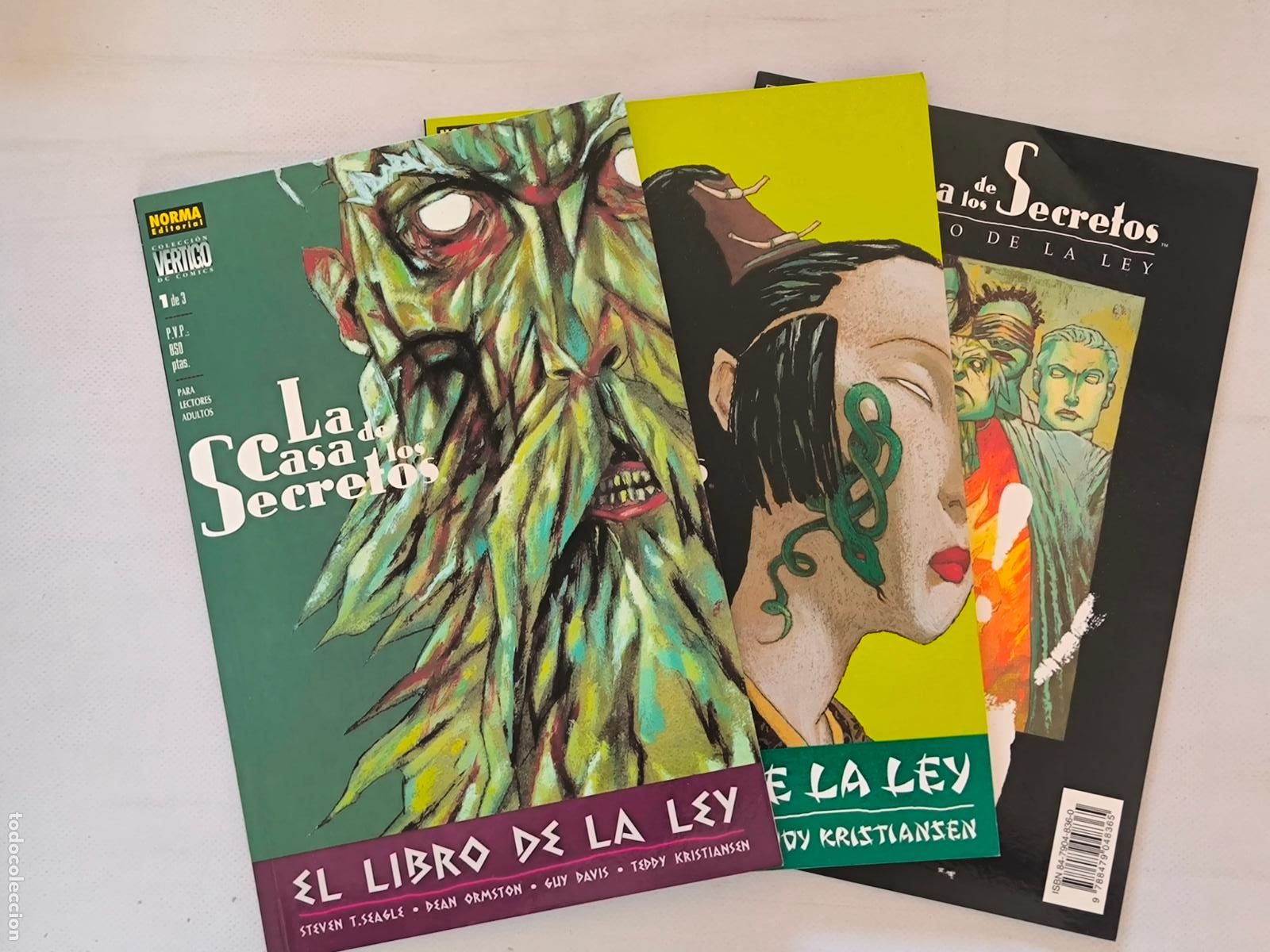 C&oacute;mics: LA CASA DE LOS SECRETOS: EL LIBRO DE LA LEY COMPLETA N&ordm; 1, 2 Y 3 - VERTIGO - NORMA (BIw)