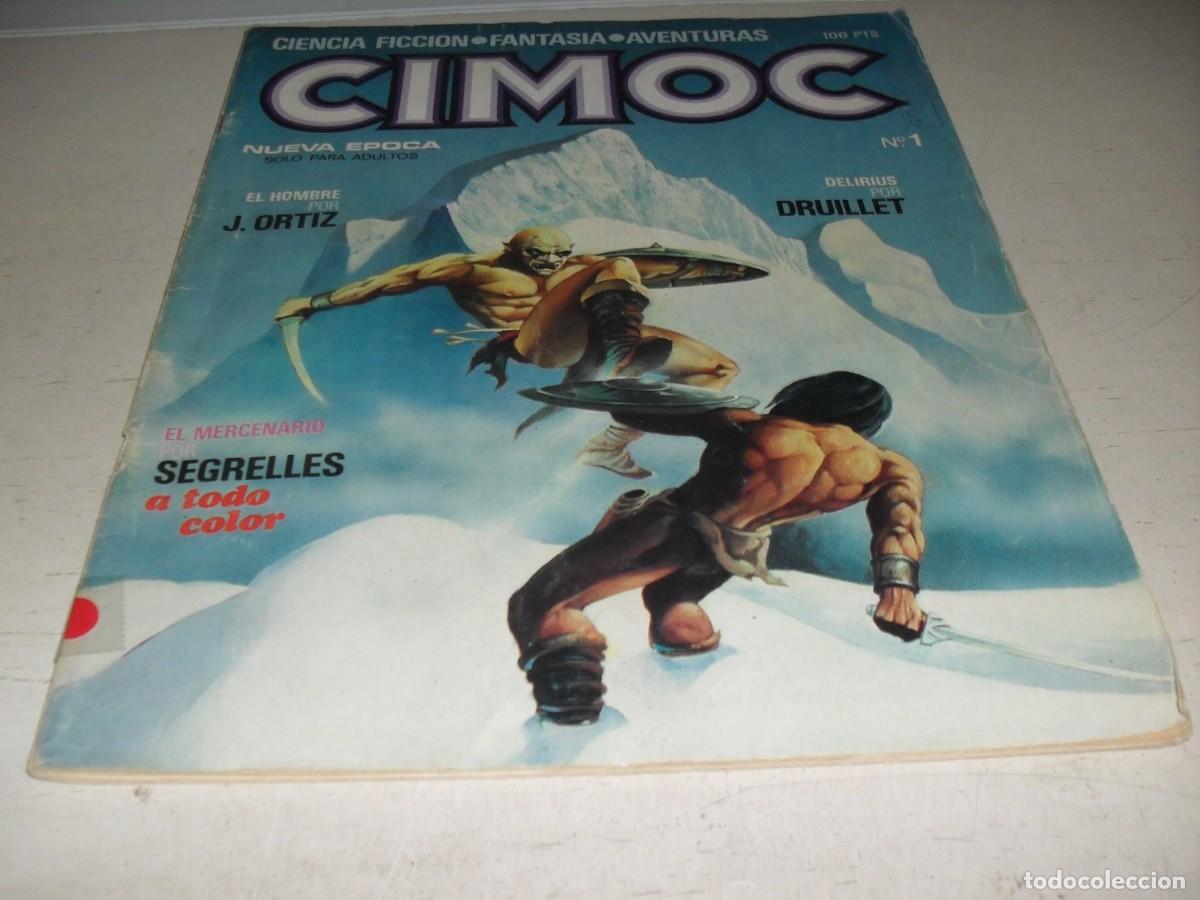 C&oacute;mics: CIMOC N&ordm; 1,EL PRIMERO,CON EL MERCENARIO,DE SEGRELLES,DE 176.EDITA NORMA,1981