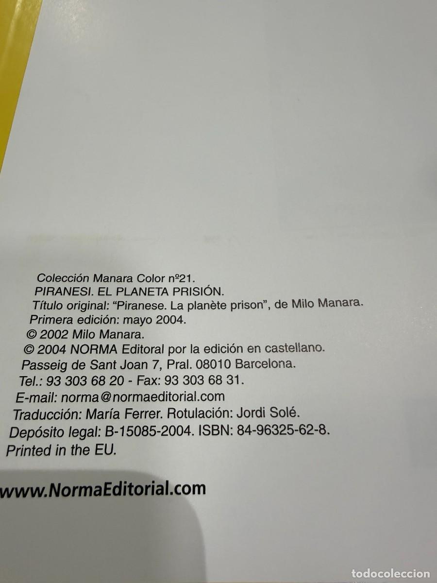 C&oacute;mics: Milo Manara &ndash; Piranesi: El Planeta Prisi&oacute;n (Norma) - Foto 3