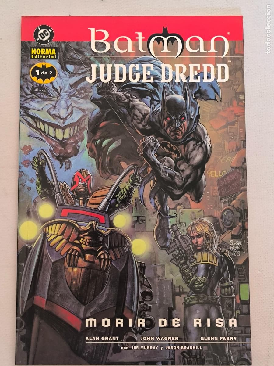 C&oacute;mics: BATMAN / JUDGE DREDD: MORIR DE RISA COMPLETA - TOMO 1 Y 2 - DC - NORMA (167w) - Foto 2