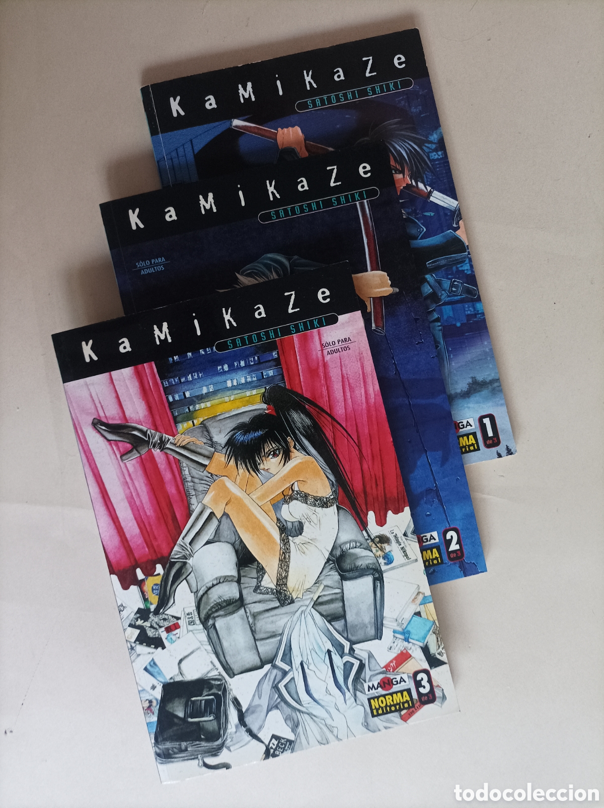Comics: Kamikaze. Completo 1 a 3 / Satoshi Shiki. Norma Editorial