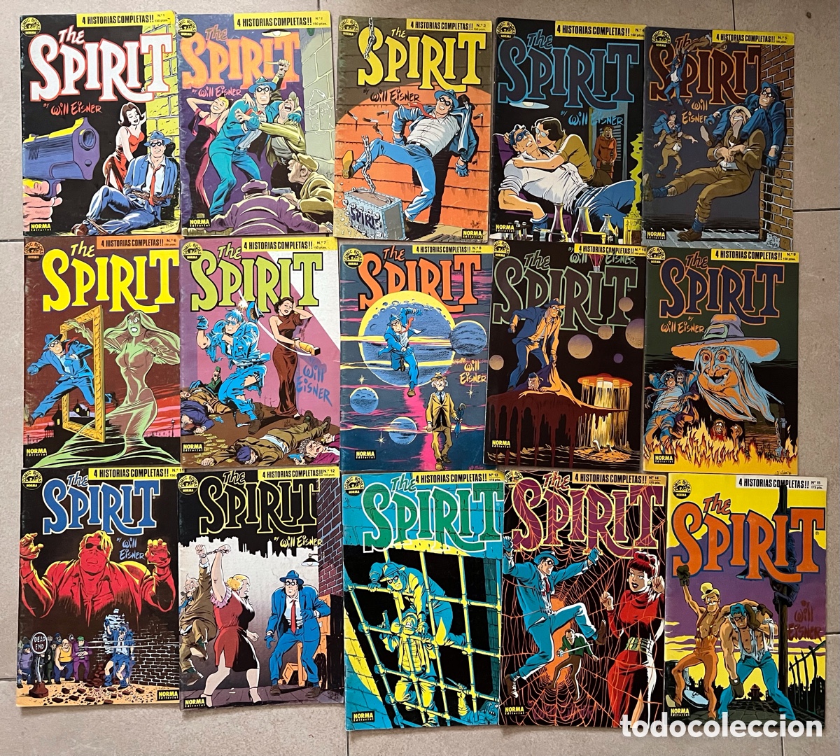 C&oacute;mics: The Spirit by Will Eisner Norma Lote del 1 al 33 y 36 + retapados del 33 al 37