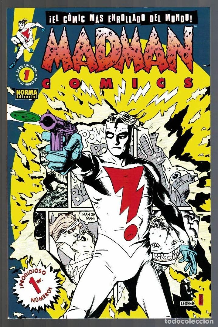 C&oacute;mics: MADMAN 1 al 5 miniserie completa NORMA 1997, excelente estado