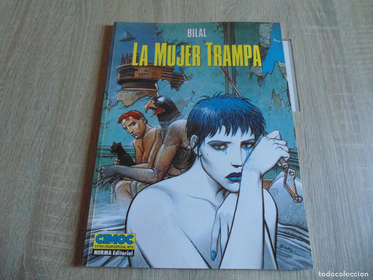C&oacute;mics: Enki Bilal. La Mujer Trampa. Cimoc extra color n&ordm; 23. Gargaud / Norma.