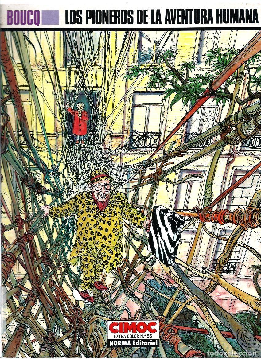 C&oacute;mics: BOUCQ, LOS PIONEROS DE LA AVENTURA HUMANA, NORMA 1989, COL. CIMOC EXTRA COLOR N&ordm; 55, 1&ordf; EDICION